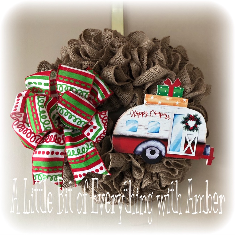 Happy Camper Christmas Wreath